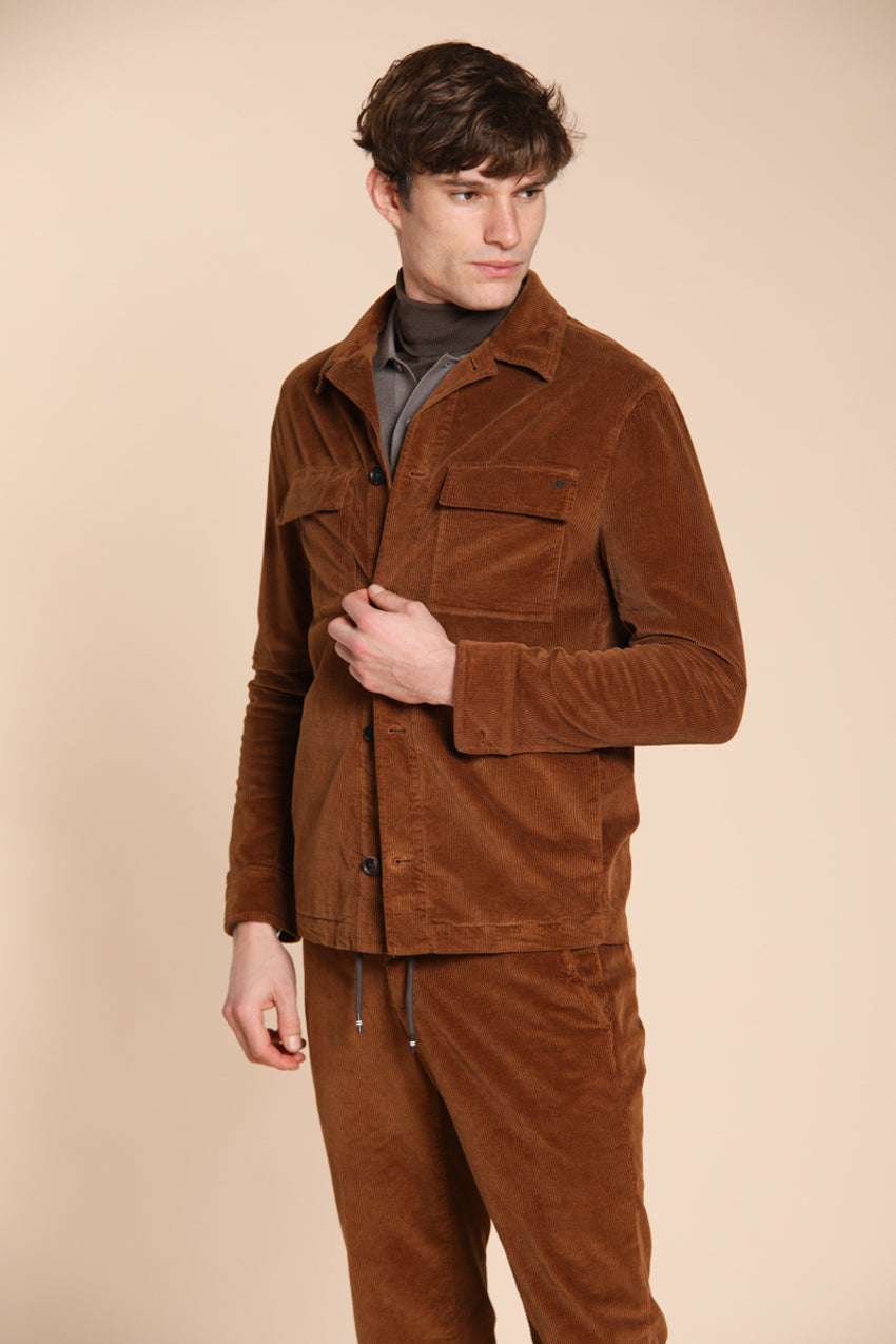 Foto 2 Steve overshirt uomo in velluto 500 righe