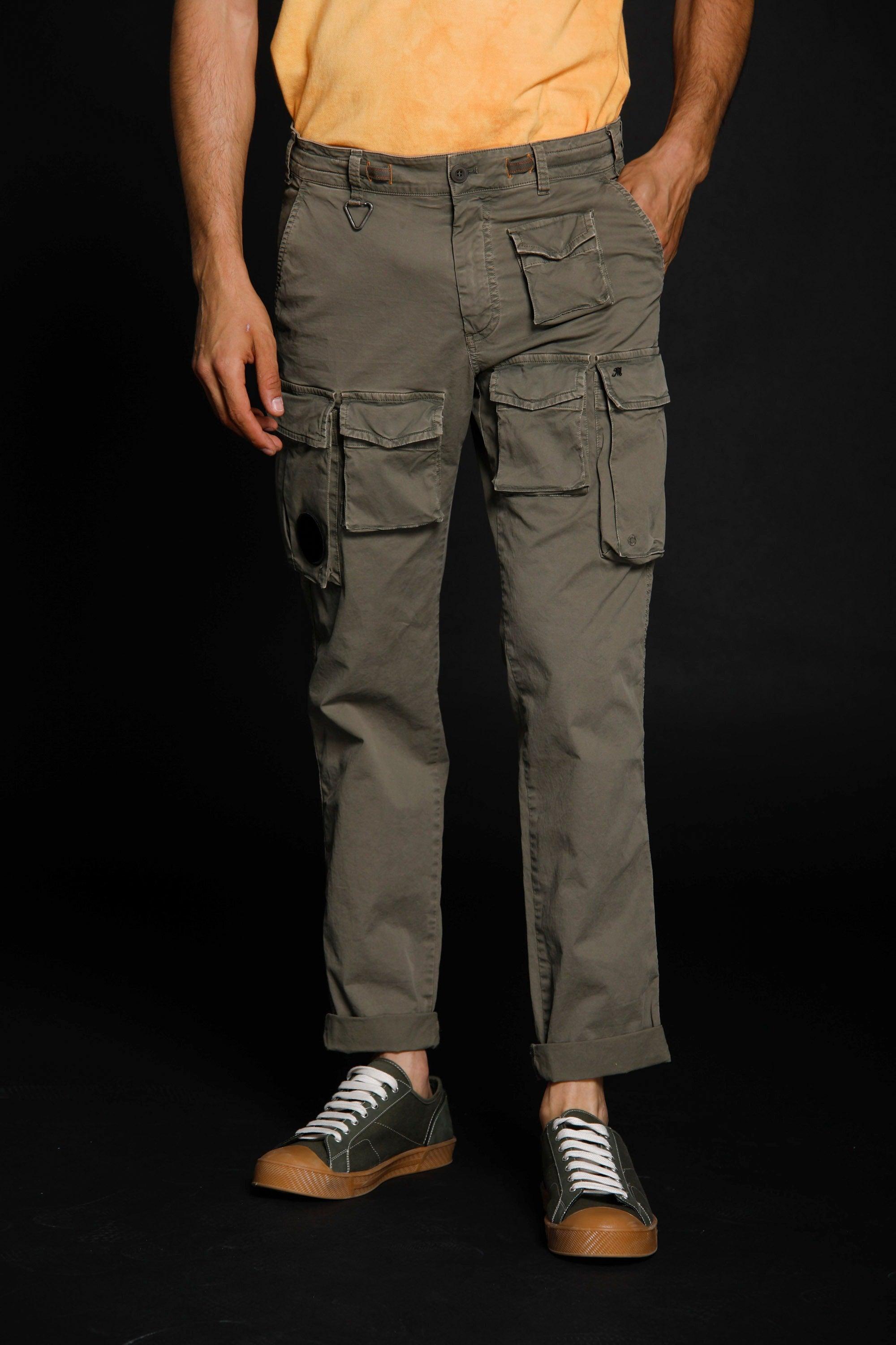 New snake pantalone cargo uomo in twill stretch Logo edition carrot fit - Mason's