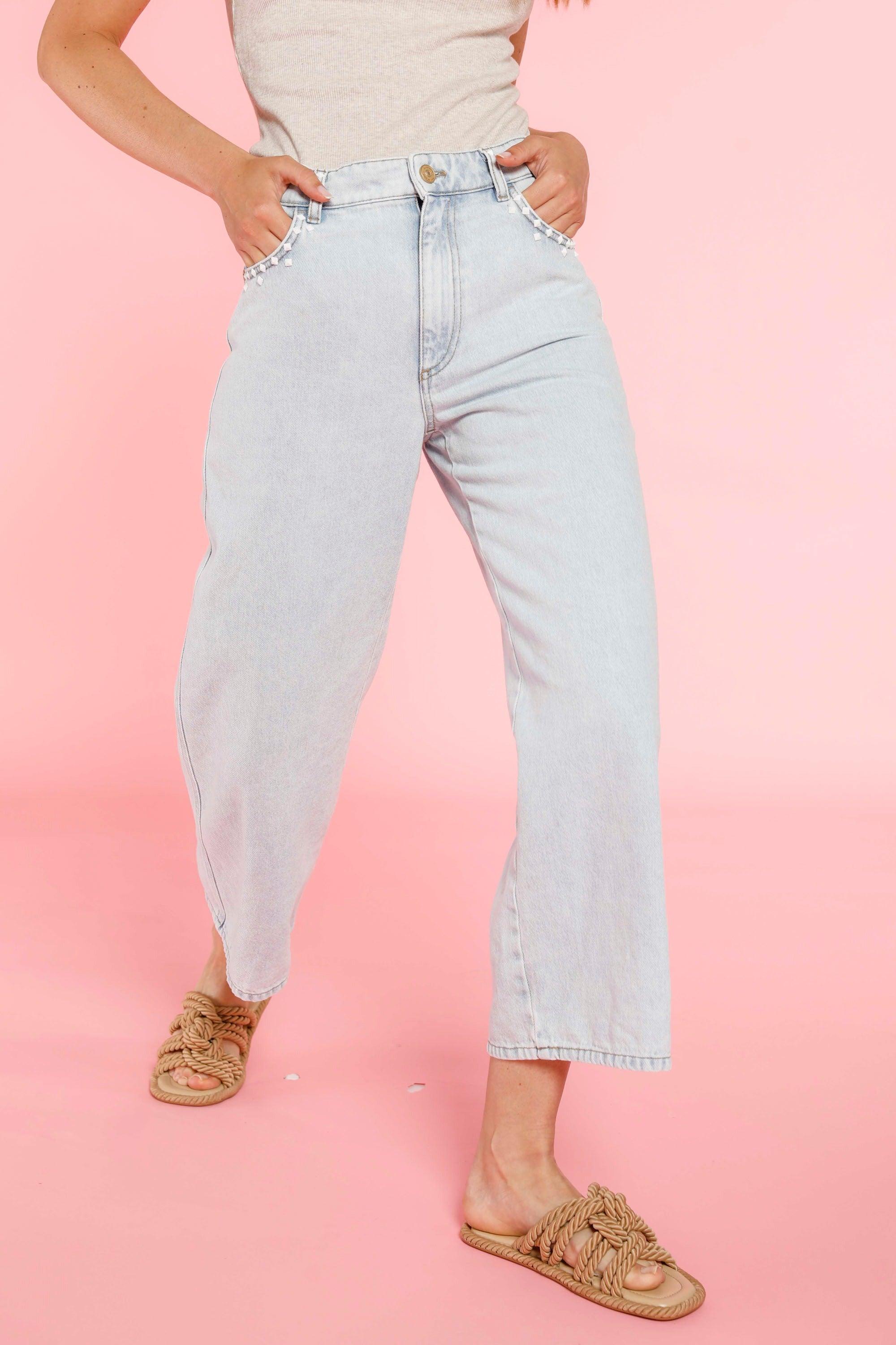 Samantha pantalone 5 tasche donna in denim cropped - Mason's