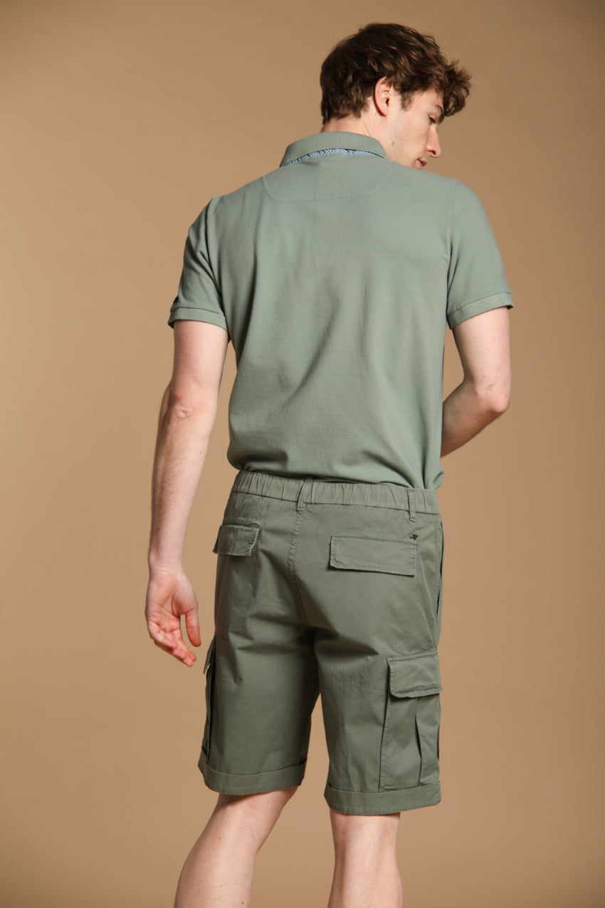Cargo M74 мъжки карго бермуди от пима памучен туил - relaxed fit