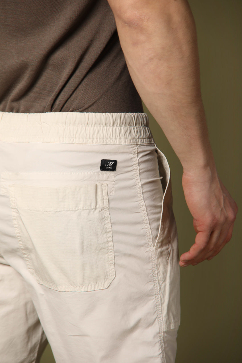 immagine 4 di bermuda chino uomo modello Taormina Summer color stucco regular fit di Mason's
