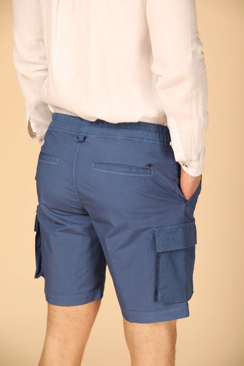 immagine 4 di bermuda cargo uomo modello Forte Summer color indaco regular fit di Mason's