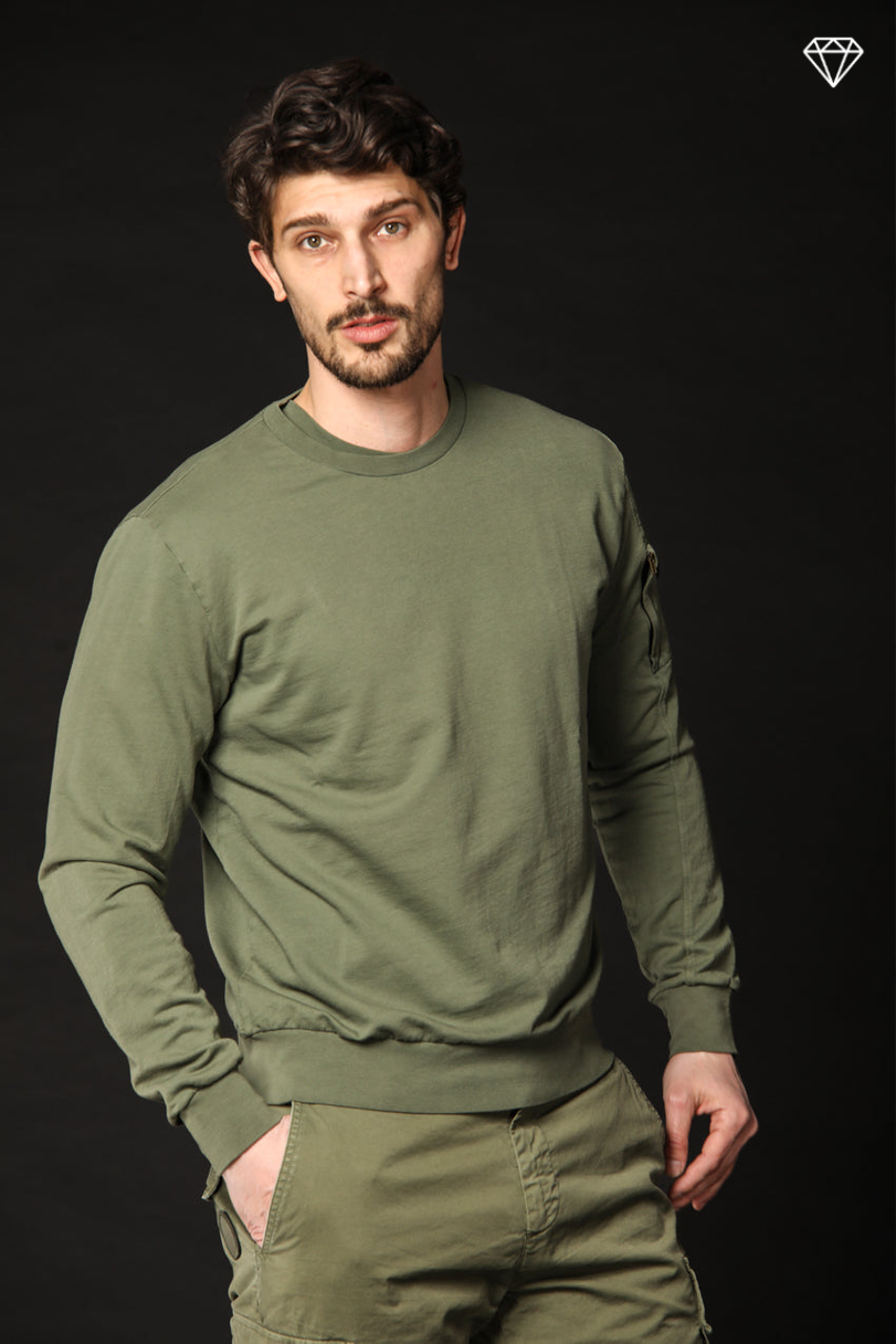 Immagine 3 di Sean felpa uomo in cotone con cappuccio edizione limitata regular colore verde di Mason's