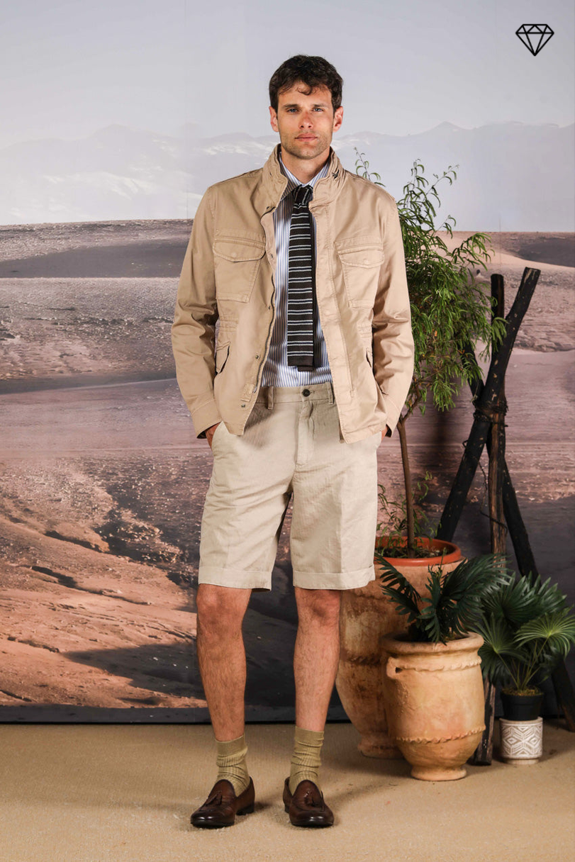 Field Jacket M74 мъжко яке от памучен стреч туил ①