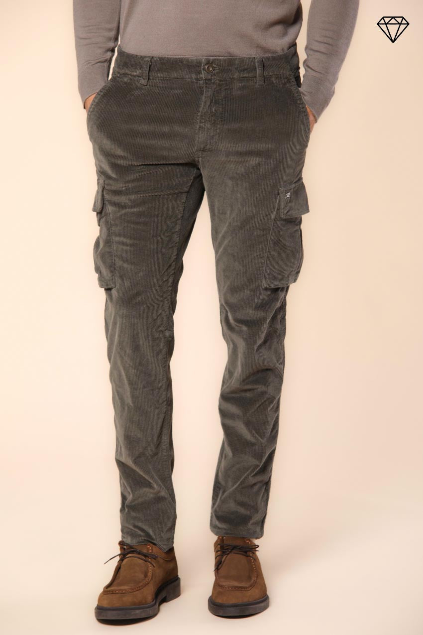 Foto 1 Chile pantalone cargo uomo in velluto 500 righe extra slim fit ①