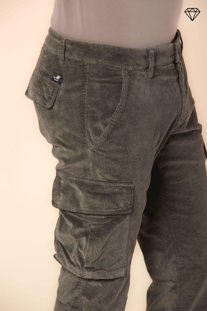 Foto 2 Chile pantalone cargo uomo in velluto 500 righe extra slim fit ①