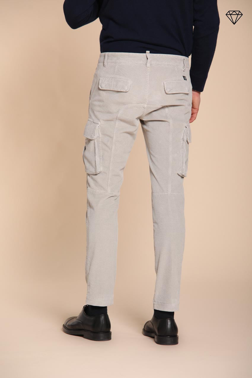 Foto 4 Chile pantalone cargo uomo in velluto 500 righe extra slim fit ①