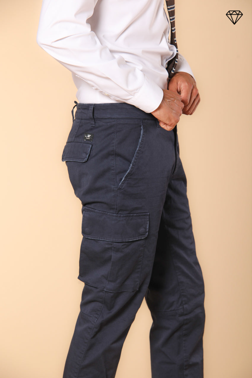 Immagine 2 di Chile pantalone cargo uomo in raso stretch extra slim fit di Mason's