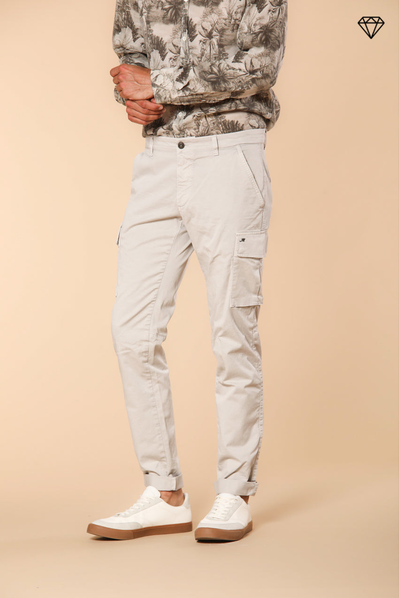 Chile мъжки карго панталон от еластичен сатен - extra slim fit ①