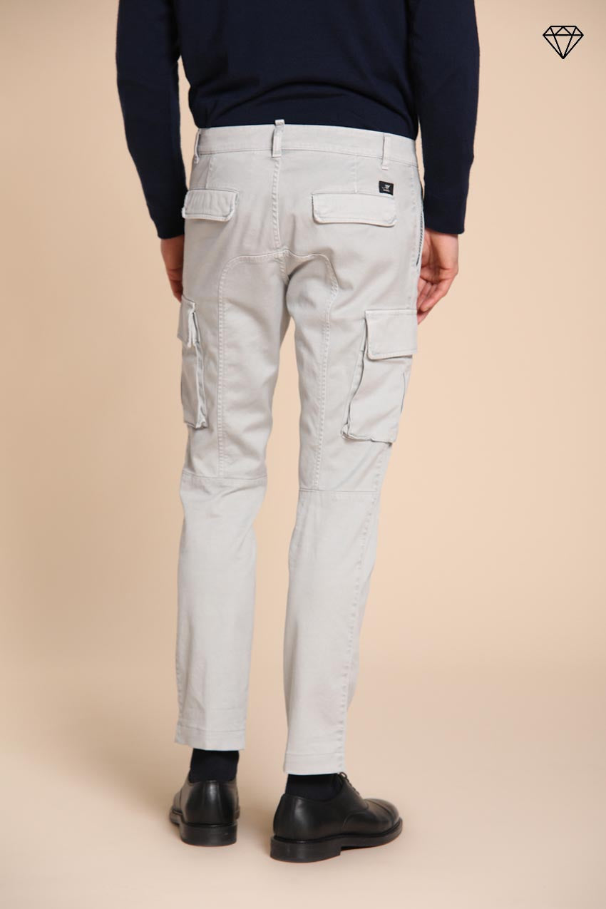 Foto 3 Chile pantalone cargo uomo in gabardina extra slim fit ①