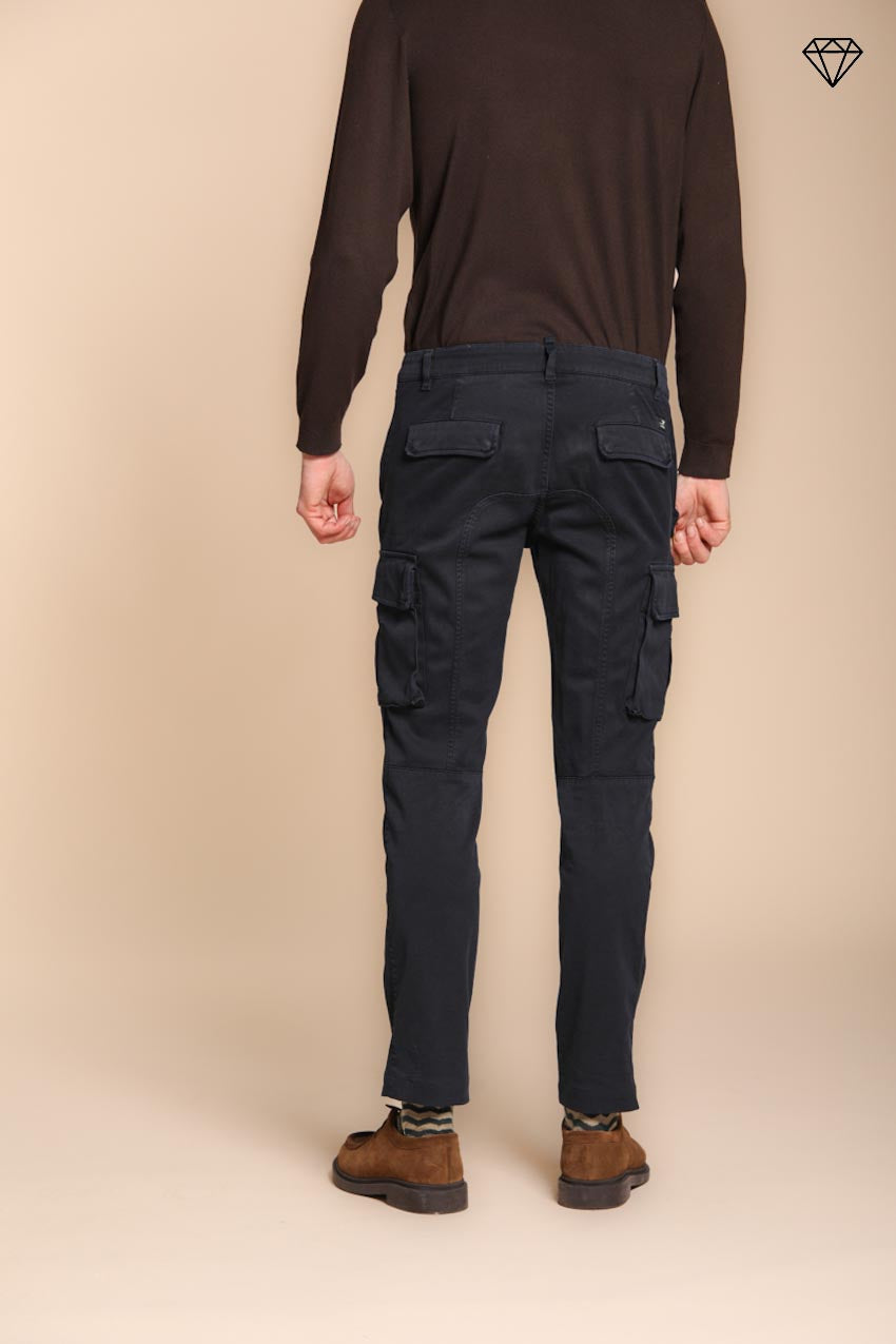 Foto 4 Chile pantalone cargo uomo in gabardina extra slim fit ①