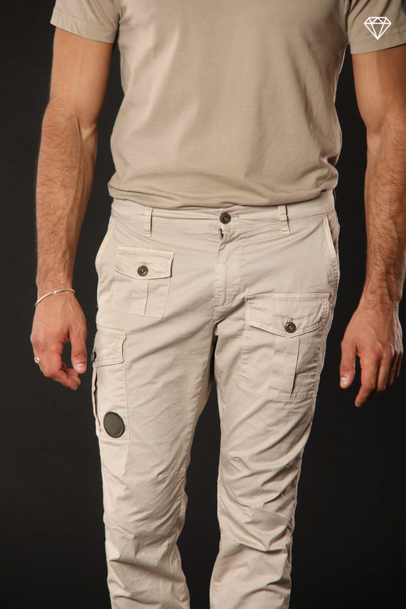 George Coolpocket мъжки карго панталон от пима памук с carrot fit ①