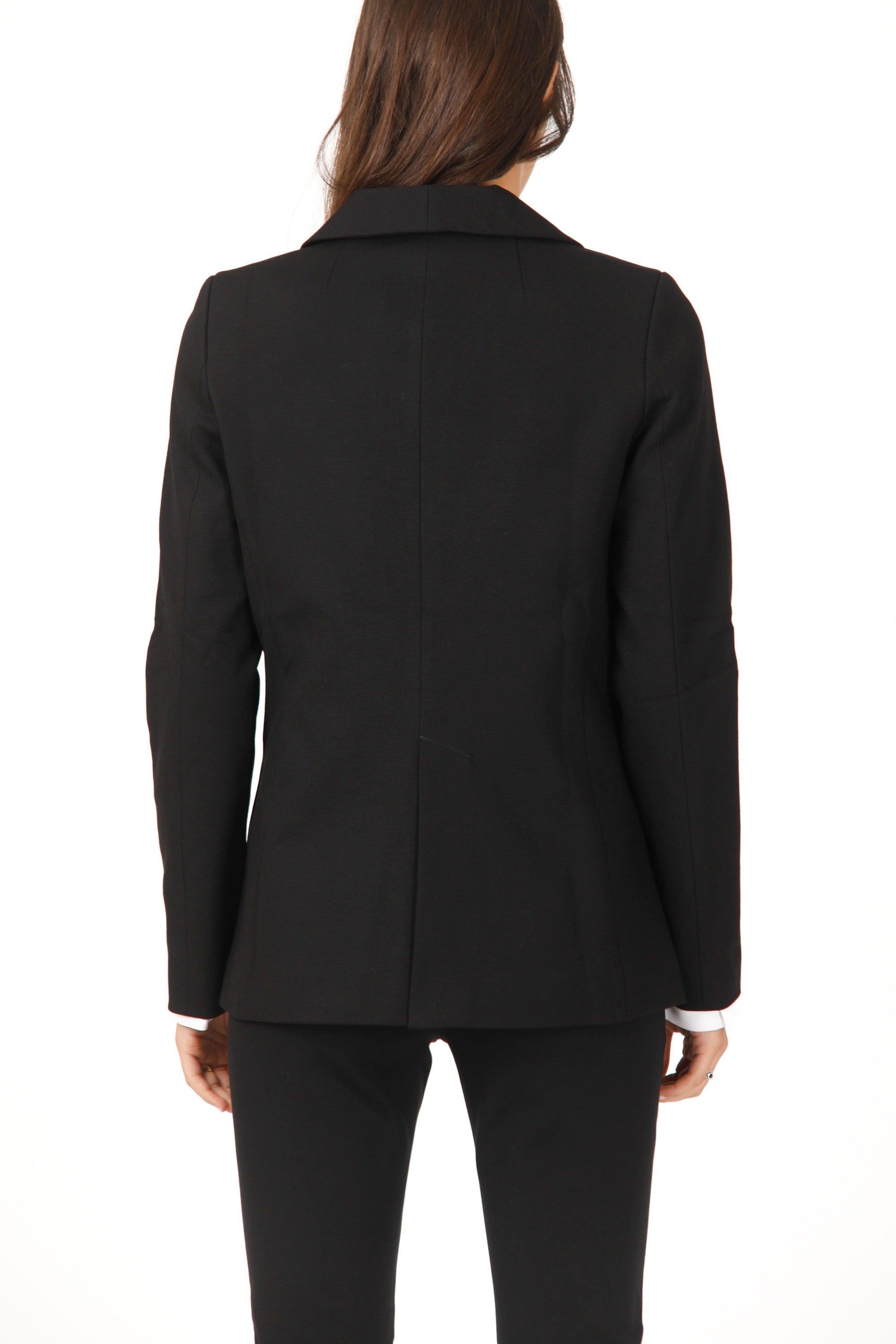 Smoking blazer da donna in jersey tecnico con collo sciallato - Mason's 