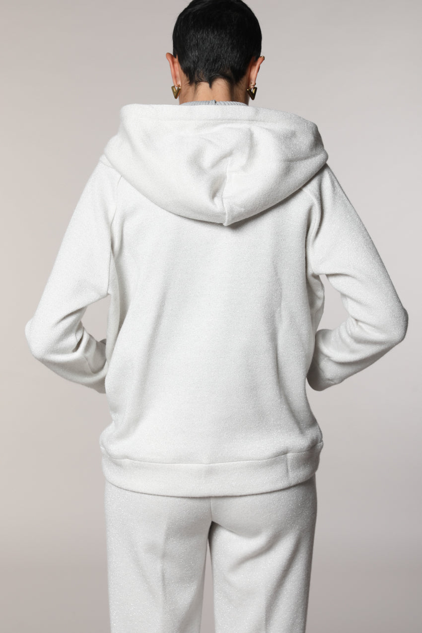 Hoodie дамски суитшърт с качулка от трикотаж с лурекс