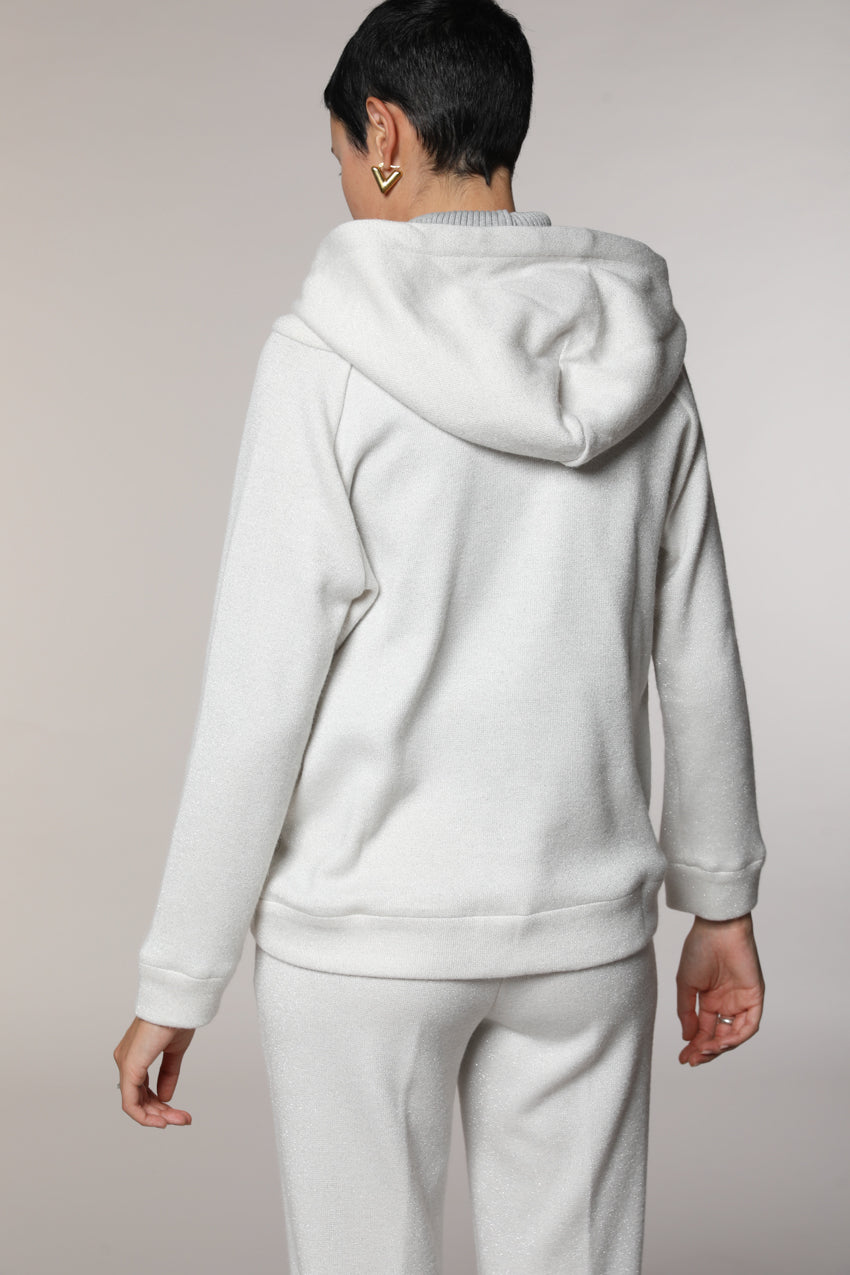 Hoodie дамски суитшърт с качулка от трикотаж с лурекс
