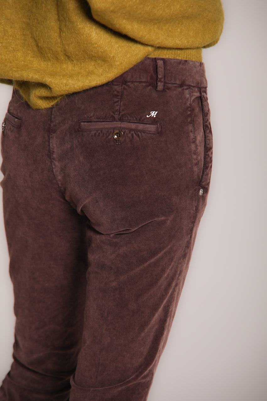Foto 2 Jaqueline Archivio pantaloni chino donna in velluto 1000 righe slim fit
