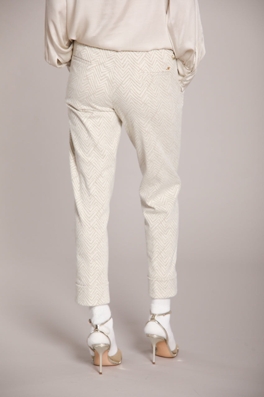 Foto 5 New York Carrot pantalone chino donna in jersey lurex carrot fit