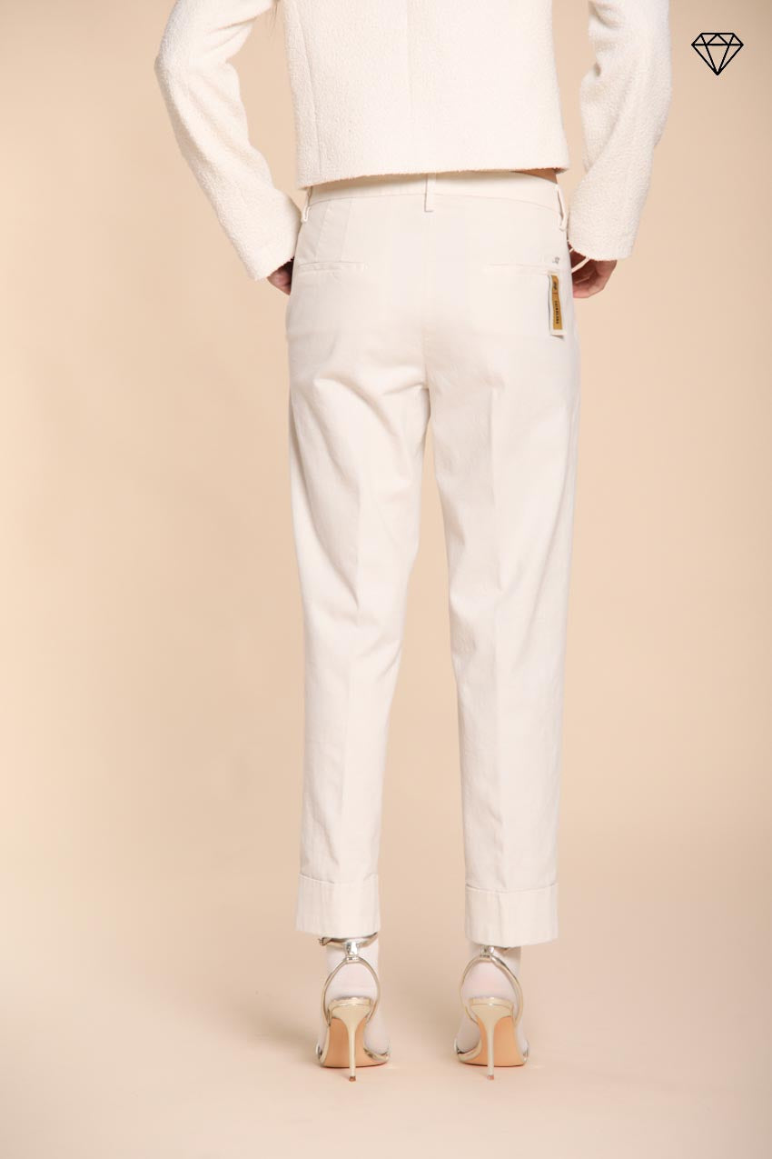 Foto 4 New York Carrot pantalone chino donna in cotone lana carrot fit ①
