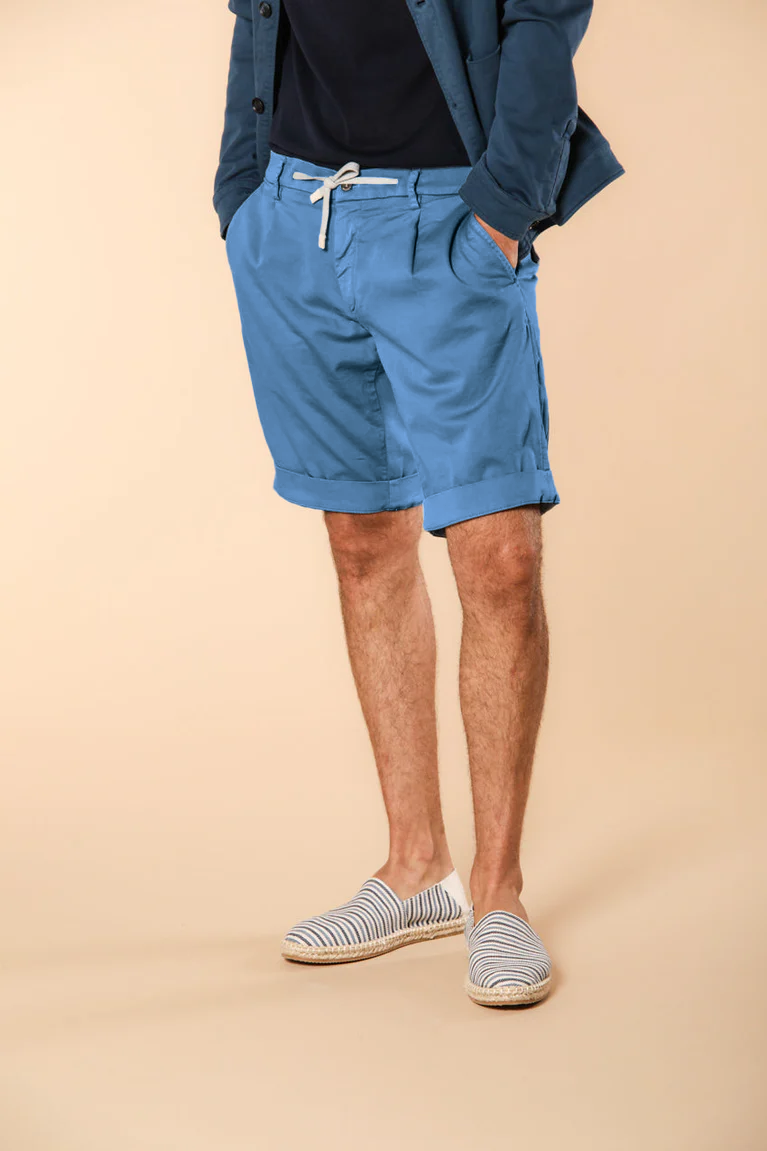 New York Golf 1 Pinces мъжки чино джогър бермуди в джърси стреч слим фит