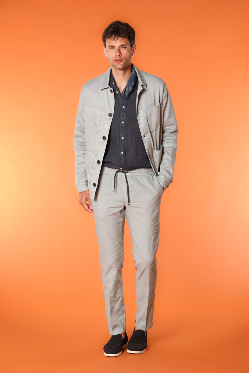 Porto мъжка риза с дълъг ръкав от лен