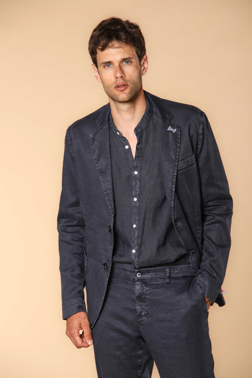 Porto мъжка риза с дълъг ръкав от лен