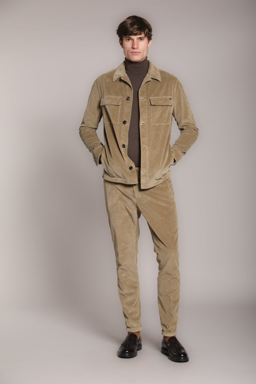 Foto 1 Steve overshirt uomo in velluto 500 righe