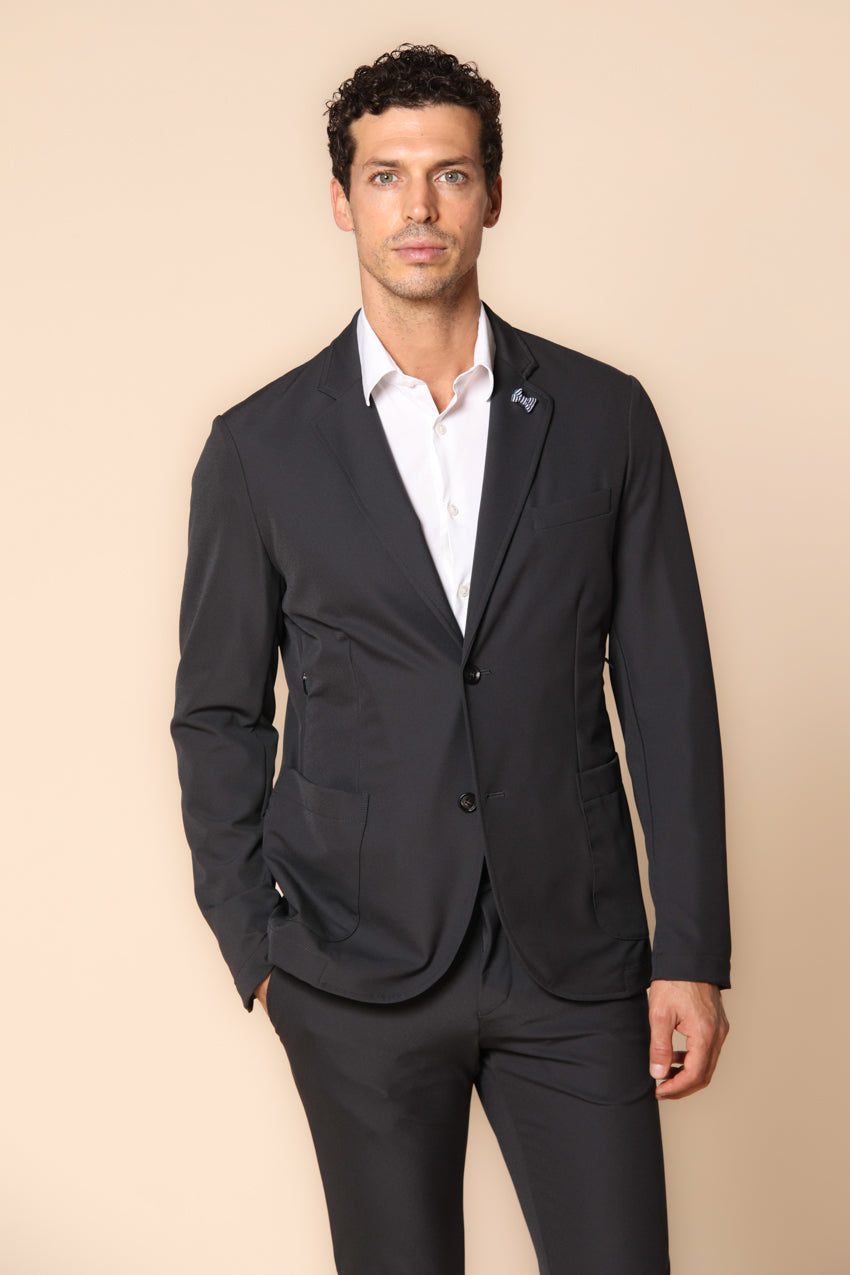 Foto 1 Da Vinci Tech Dynamic blazer uomo in jersey stretch