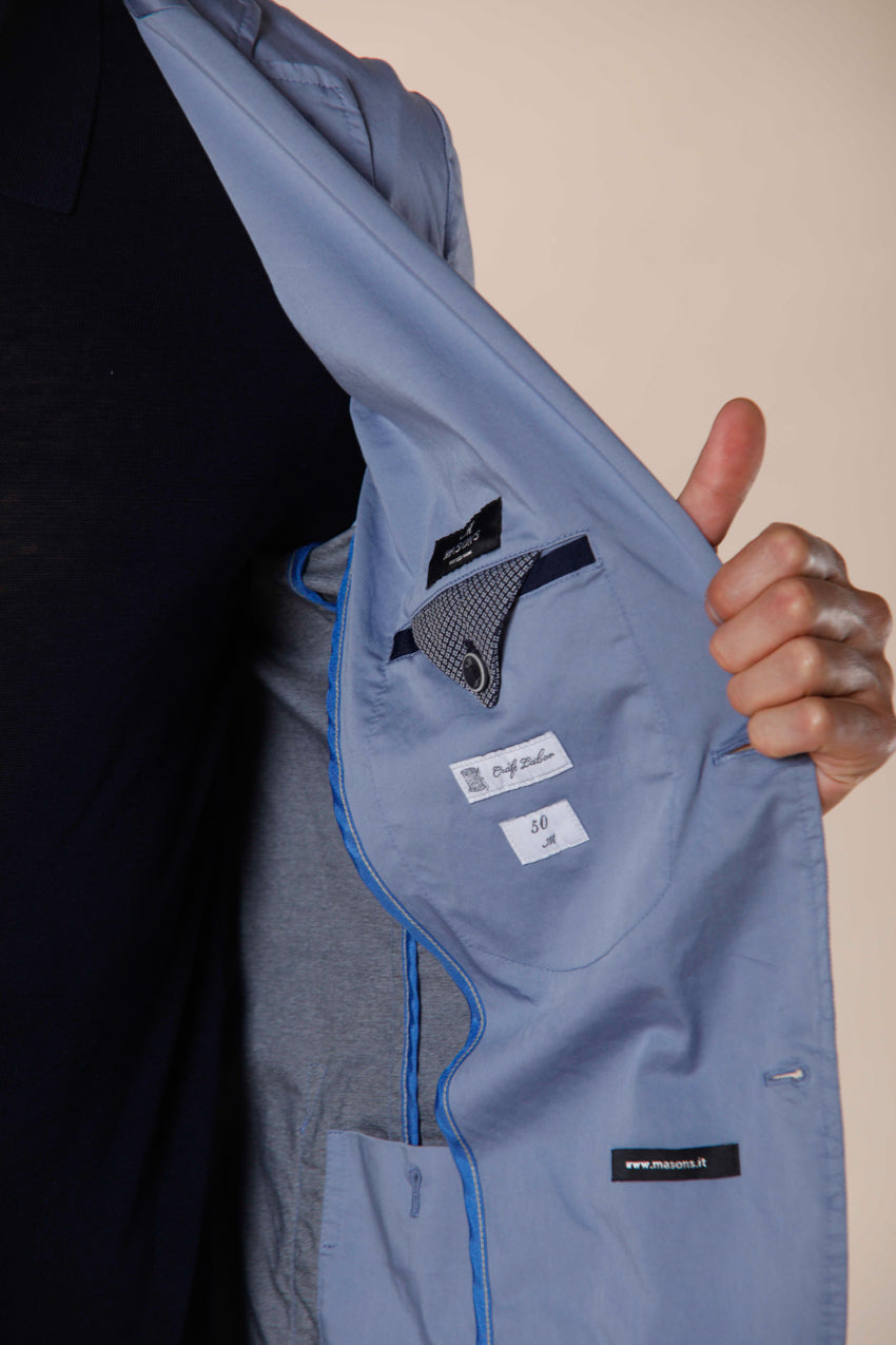 Immagine 3 di blazer uomo in raso tecnico stretch con dettagli modello Da Vinci Travel di Mason's
