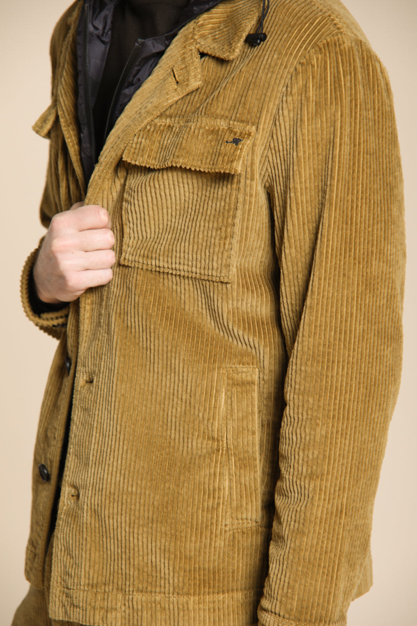 Foto 4 Firenze overshirt uomo in velluto costa larga
