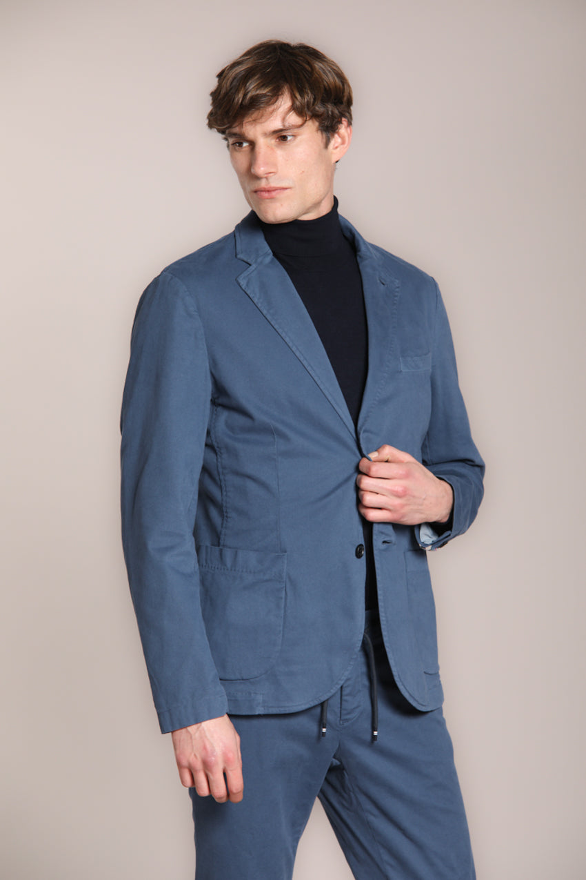 Foto 1 Da Vinci blazer uomo in gabardina stretch