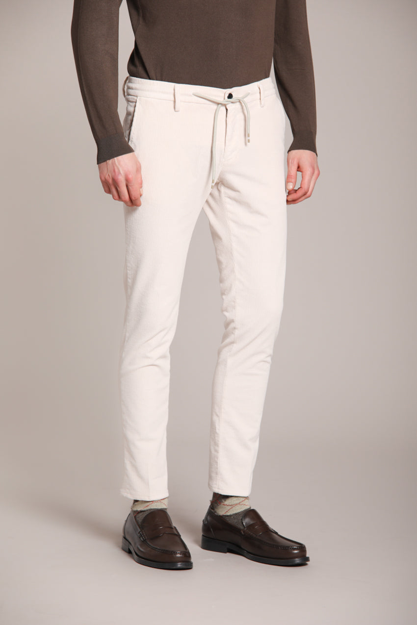 Foto 1 Milano Jogger pantalone chino uomo in velluto 500 righe extra slim fit