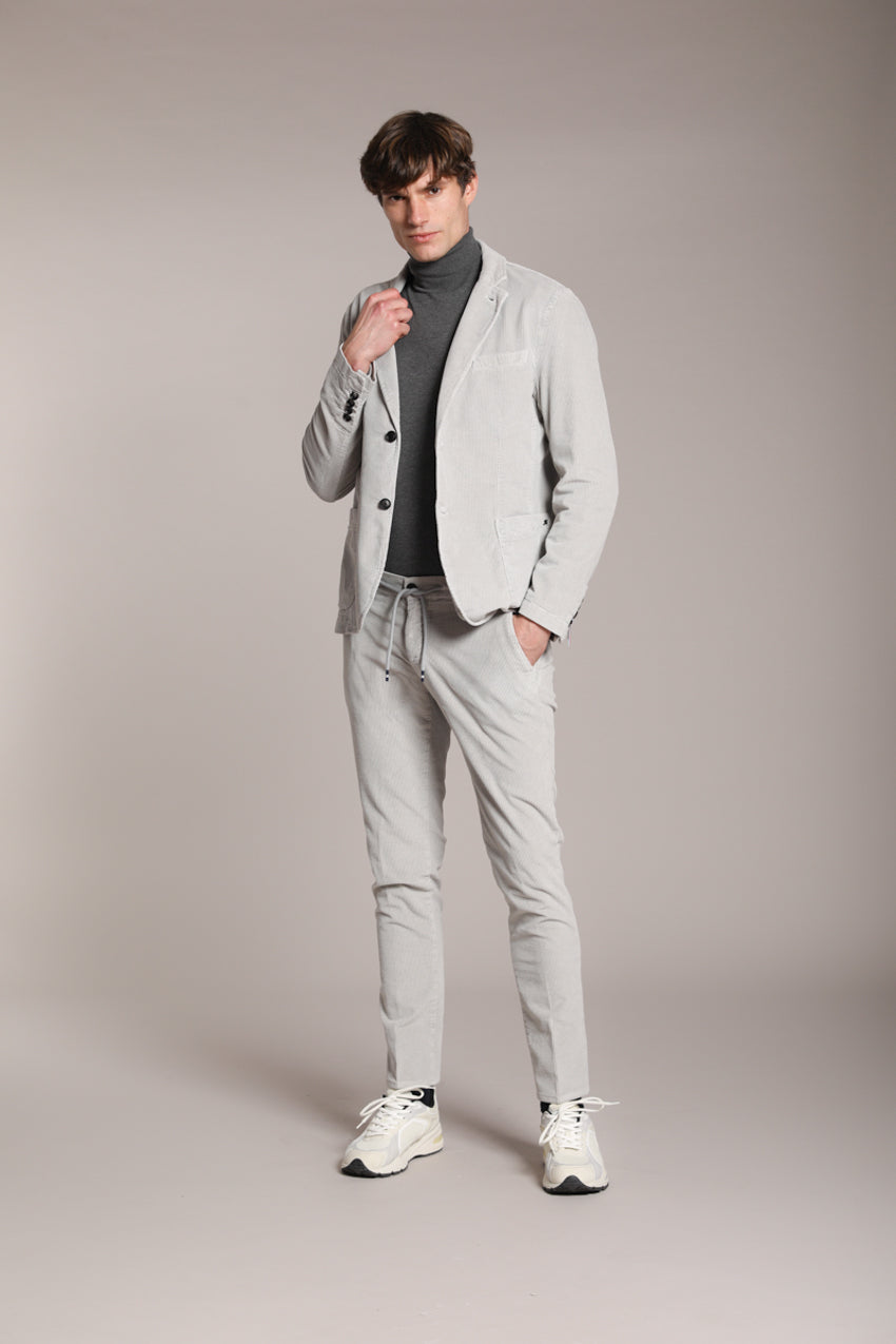 Foto 3 Milano Jogger pantalone chino uomo in velluto 500 righe extra slim fit