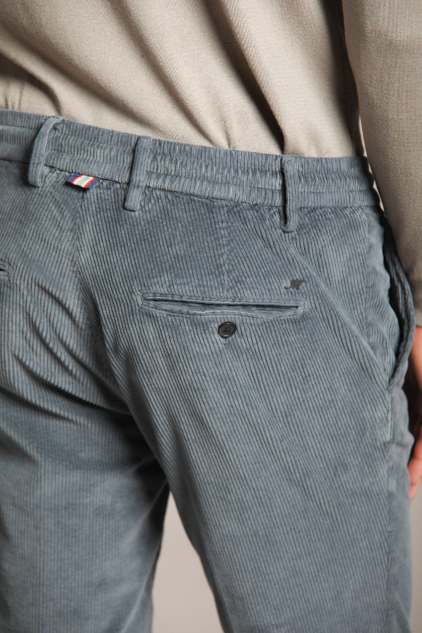 Foto 2 Milano Jogger pantalone chino uomo in velluto 500 righe extra slim fit
