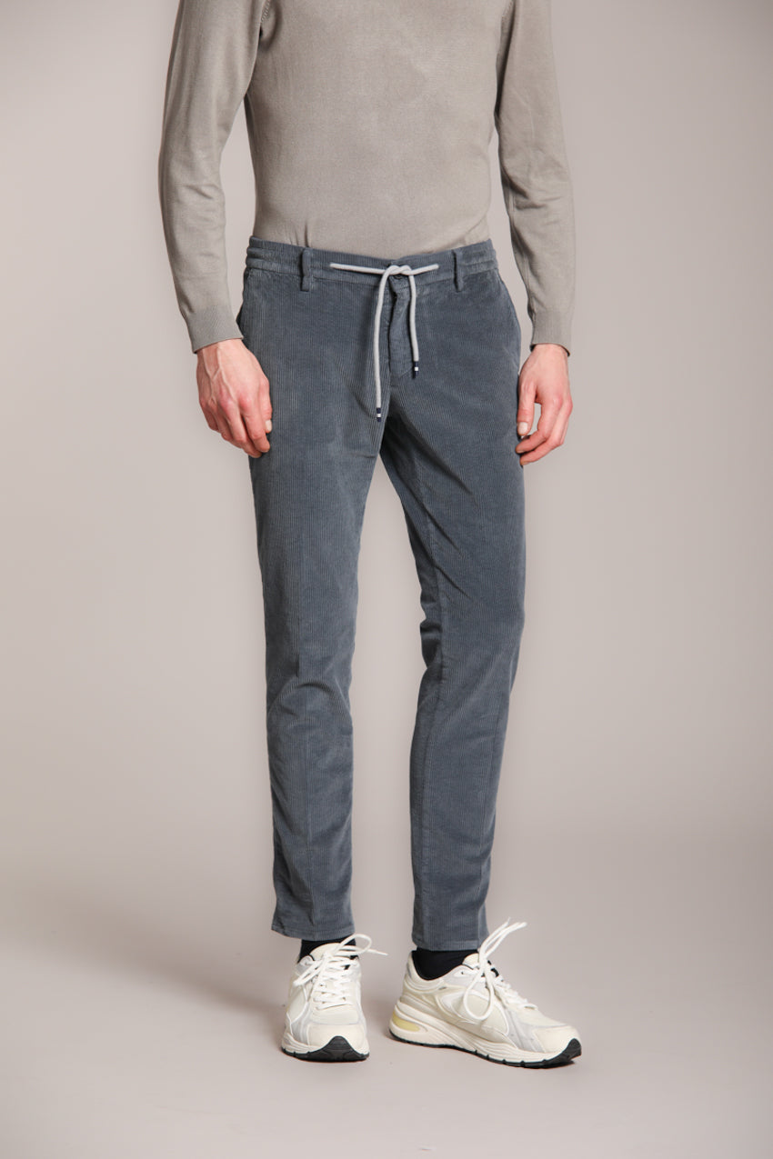 Foto 1 Milano Jogger pantalone chino uomo in velluto 500 righe extra slim fit