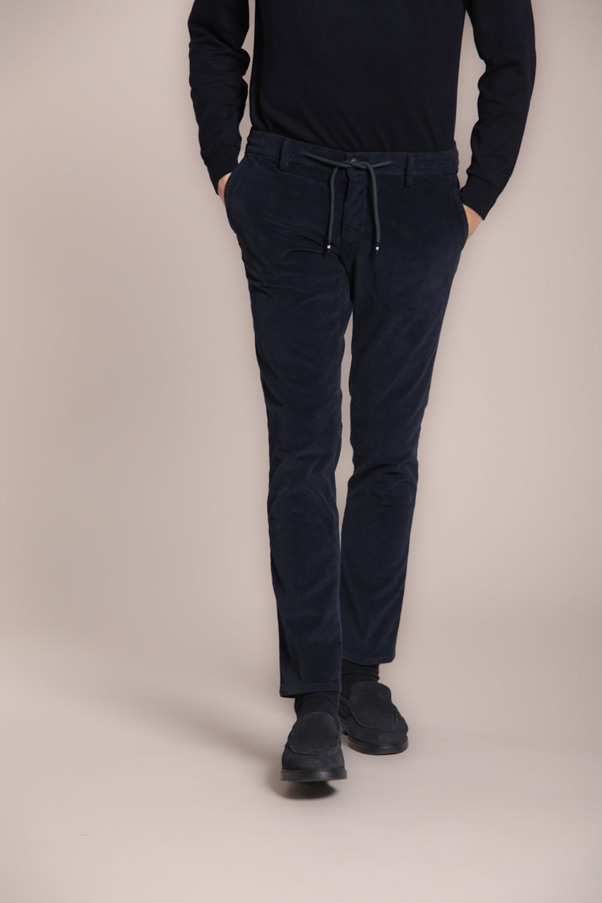 Foto 1 Milano Jogger pantalone chino uomo in velluto 500 righe extra slim fit