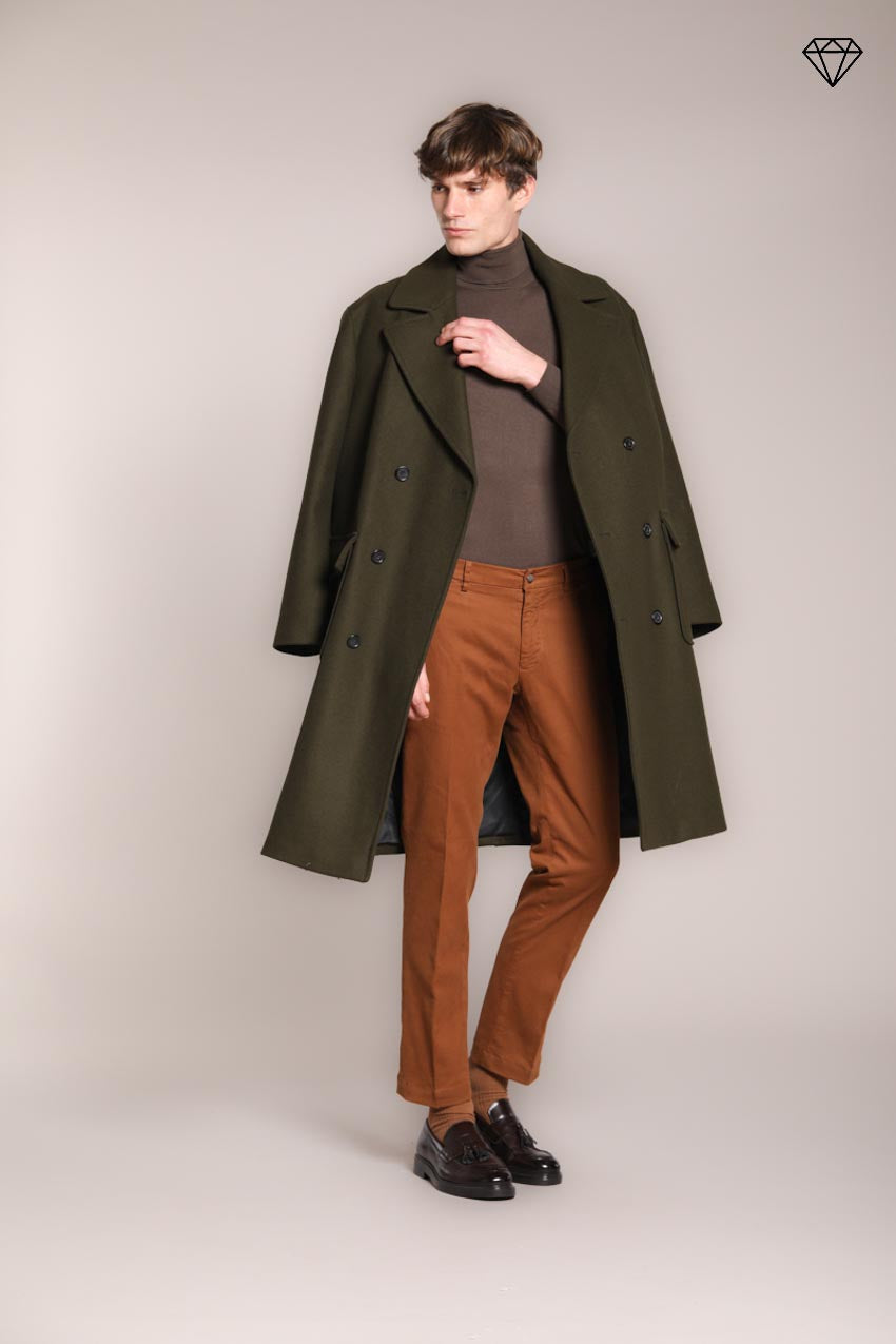 Foto 3 New York pantalone chino uomo in gabardina stretch regular fit ①