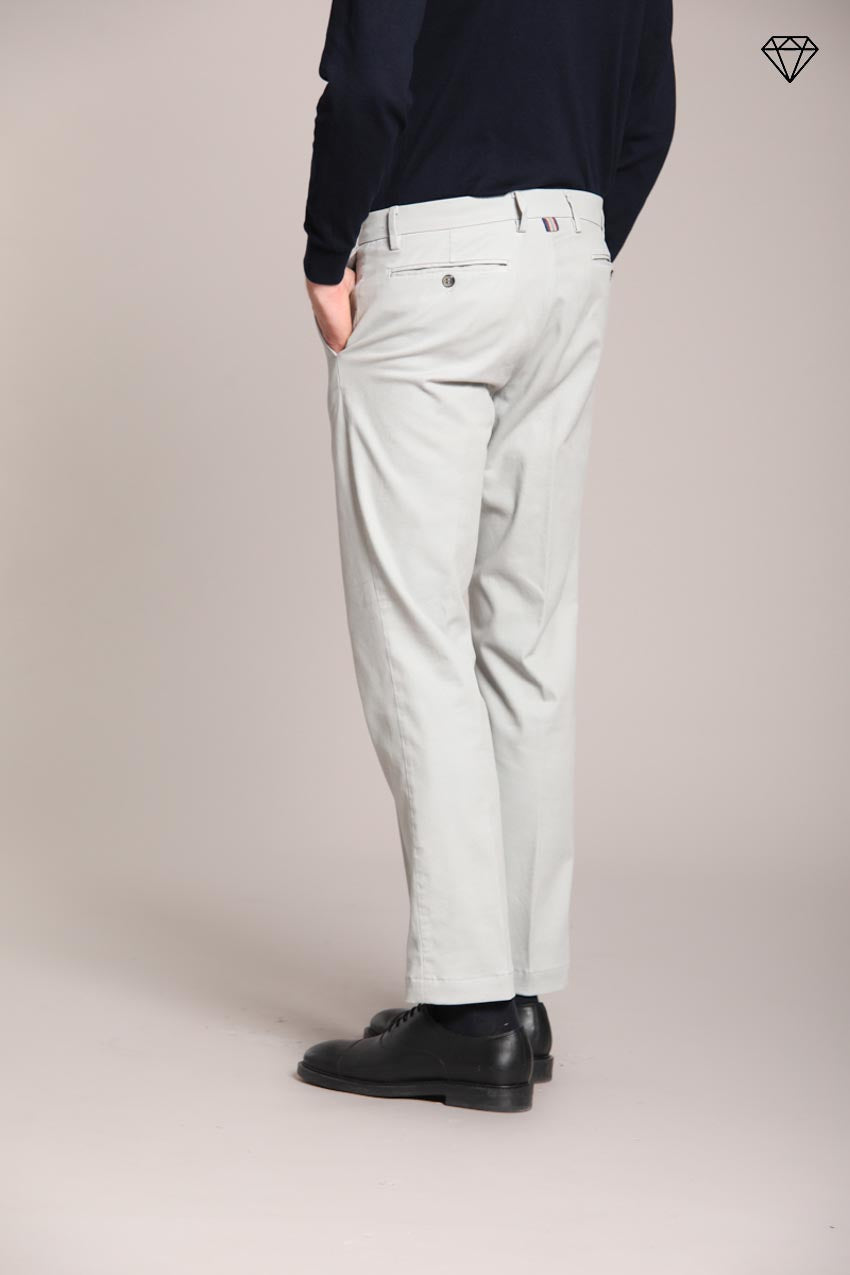 Foto 4 New York pantalone chino uomo in gabardina stretch regular fit ①