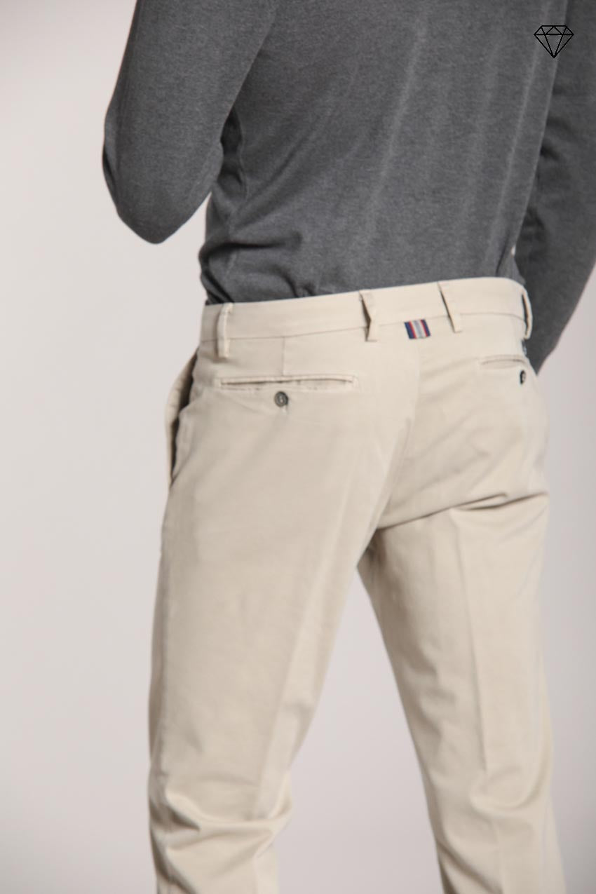 Foto 2 New York pantalone chino uomo in gabardina stretch regular fit ①