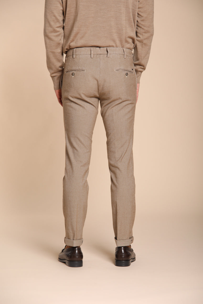 Foto 4 New York Sartoriale pantalone chino uomo stampa micro muline regular fit