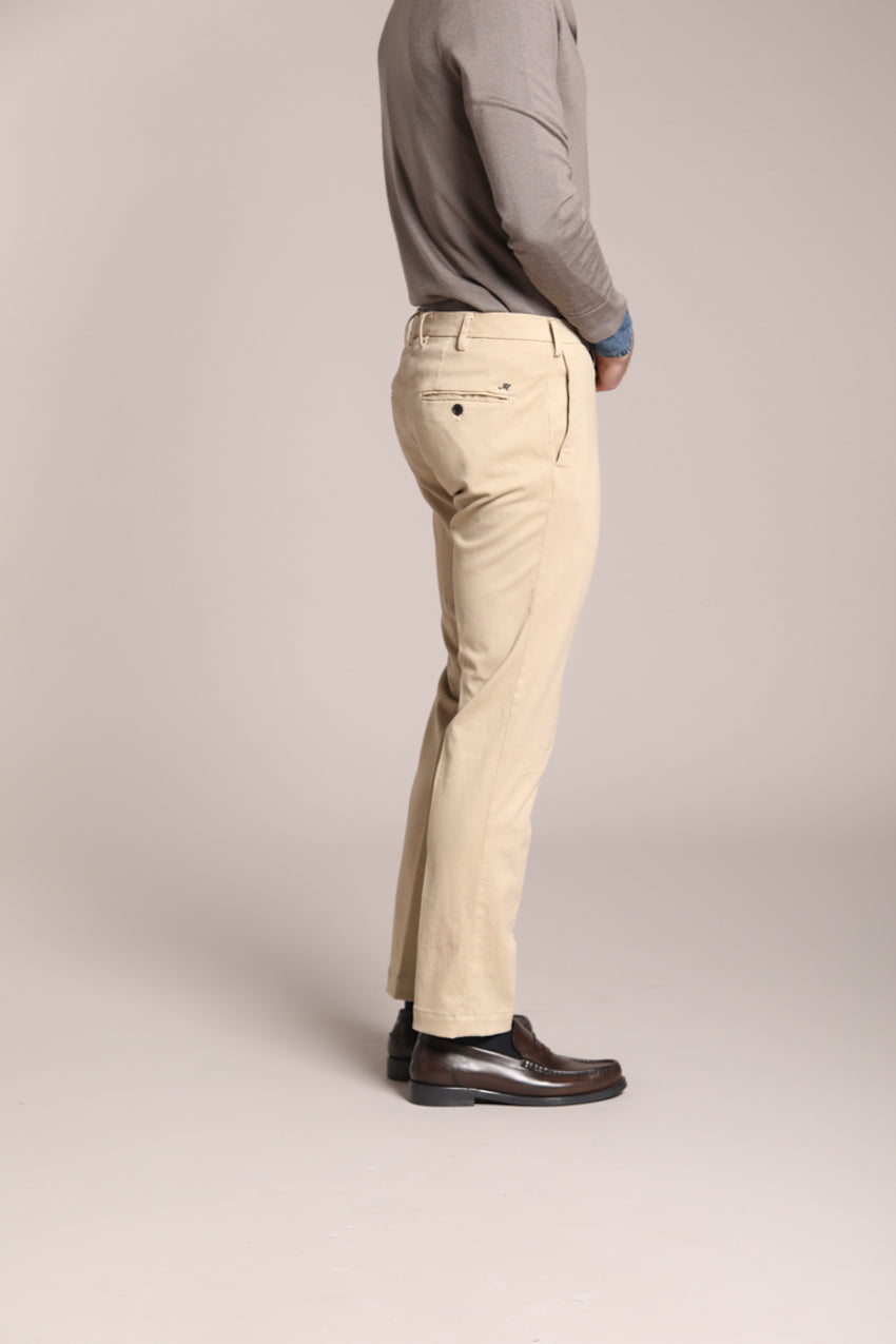 Foto 5 New York Sartoriale pantalone chino uomo sartoriale in cotone seta regular fit
