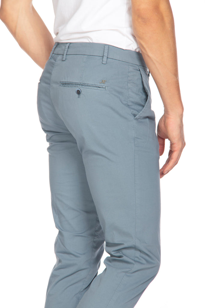 Milano Style мъжки чино панталон от стреч габардин extra slim fit