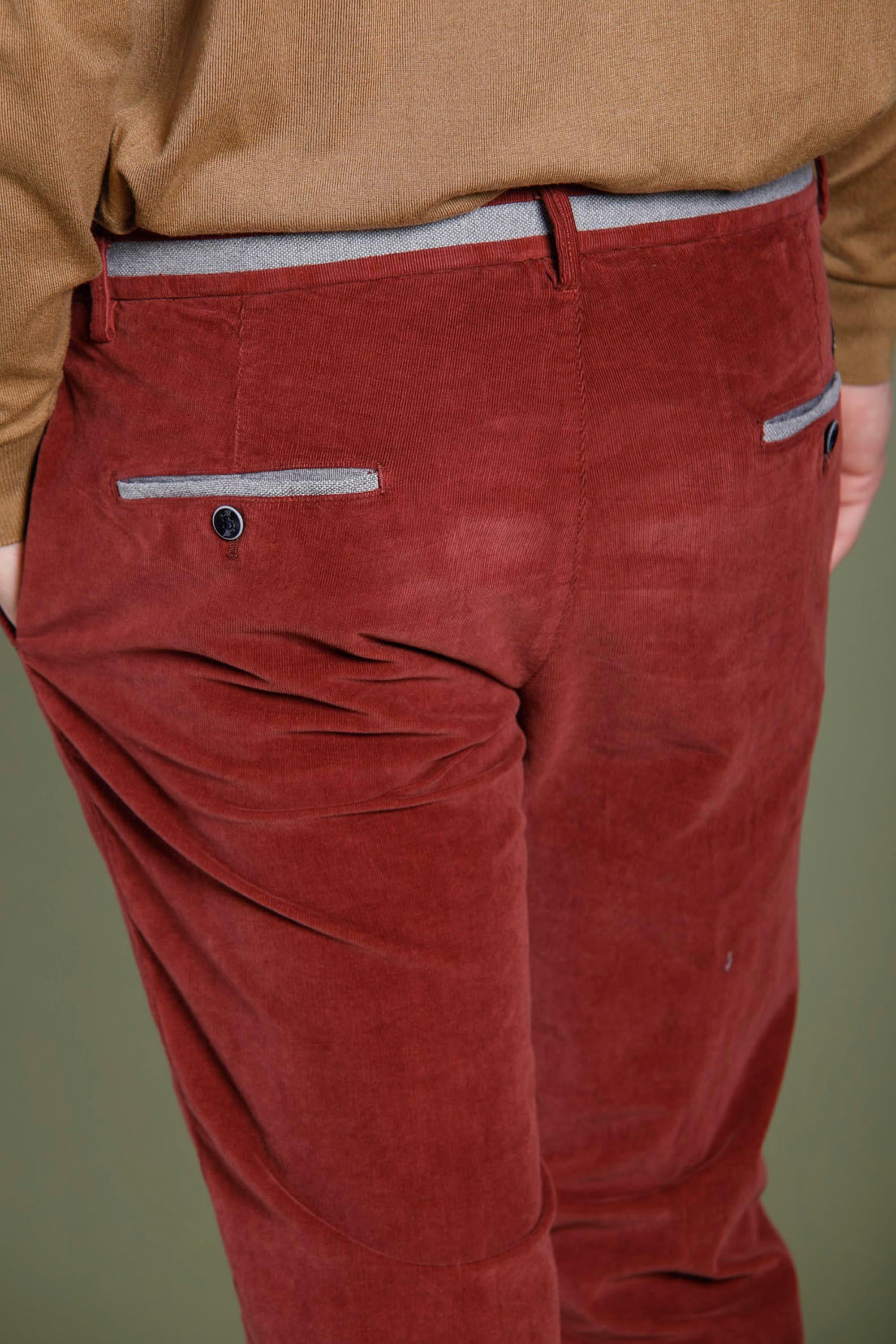 Torino University pantalone chino uomo in velluto a righe slim - Mason's 