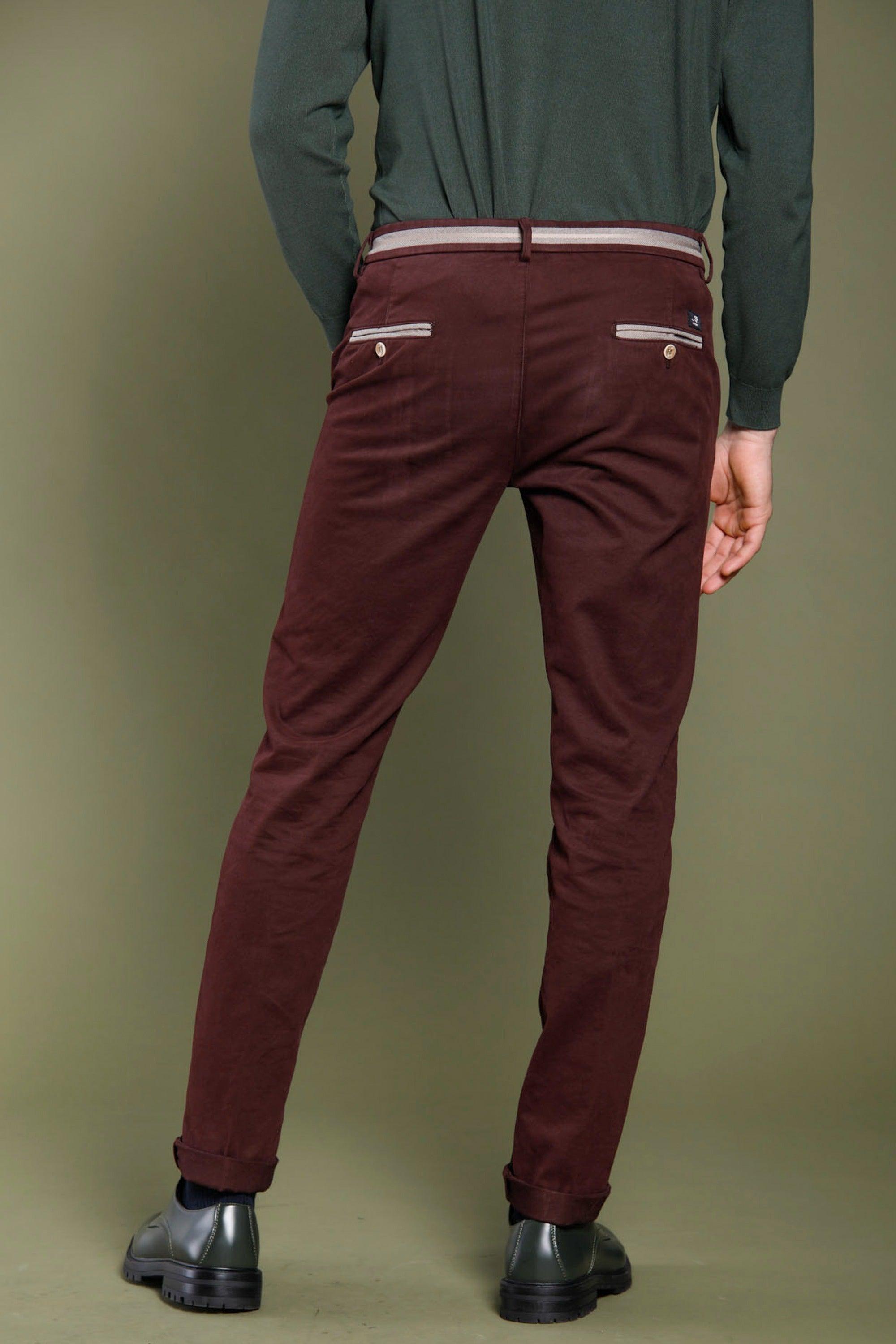 Torino Elegance pantalone chino uomo con nastro in cotone modal slim - Mason's 