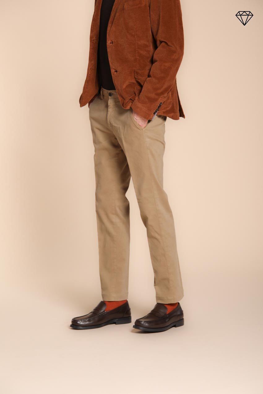 Foto 3 Torino pantalone chino uomo in gabardina slim fit ①
