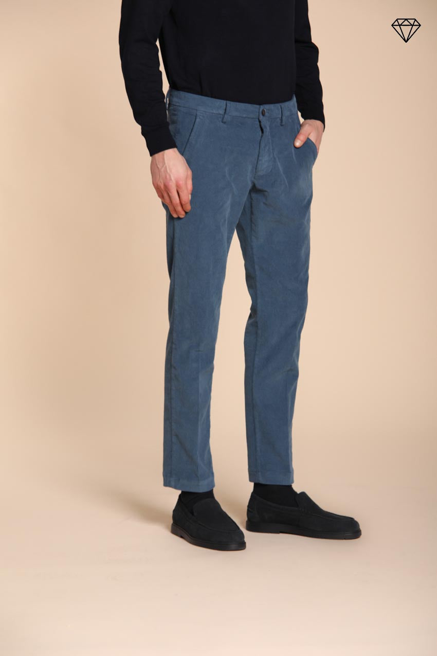Foto 1 Torino pantalone chino uomo in velluto 1500 righe slim fit  ①