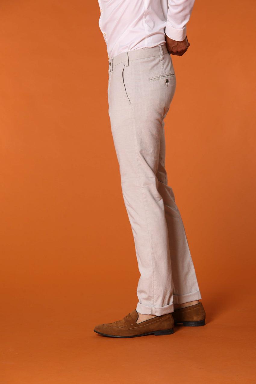 Torino Prestige мъжки чино панталон с фантазия пиед де пул - слим фит