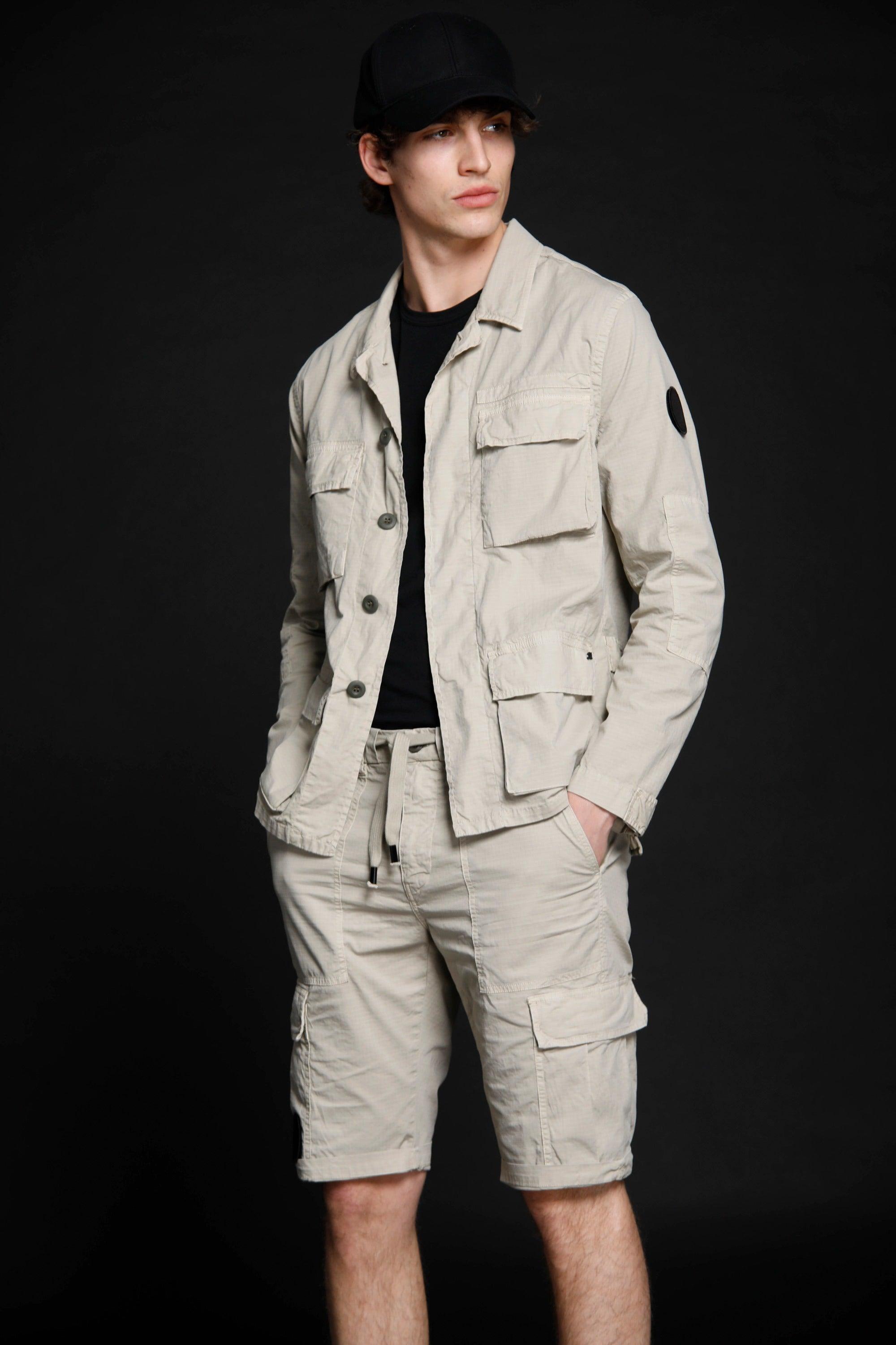 Flyshirt giacca camicia da uomo Logo edition in ripstop stretch - Mason's 