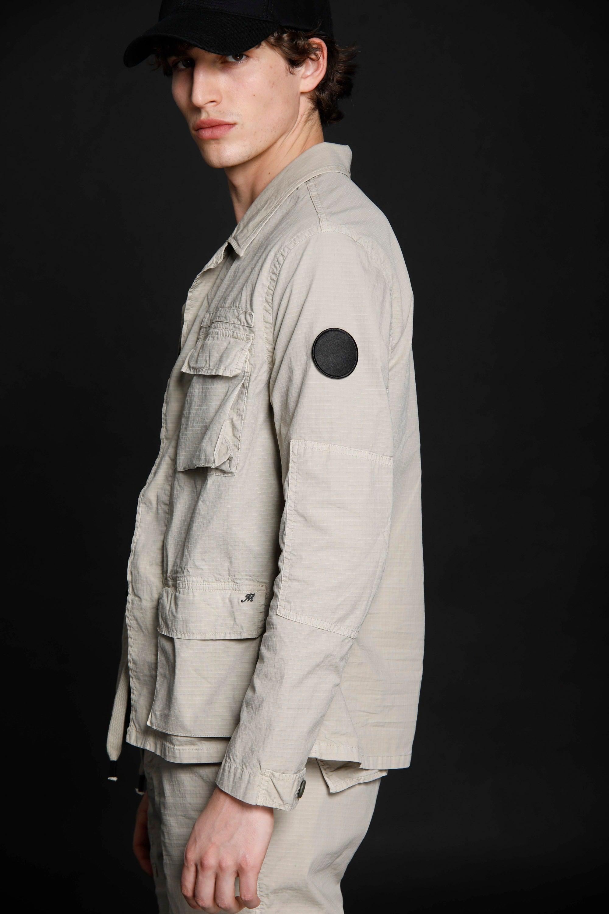 Flyshirt giacca camicia da uomo Logo edition in ripstop stretch - Mason's 