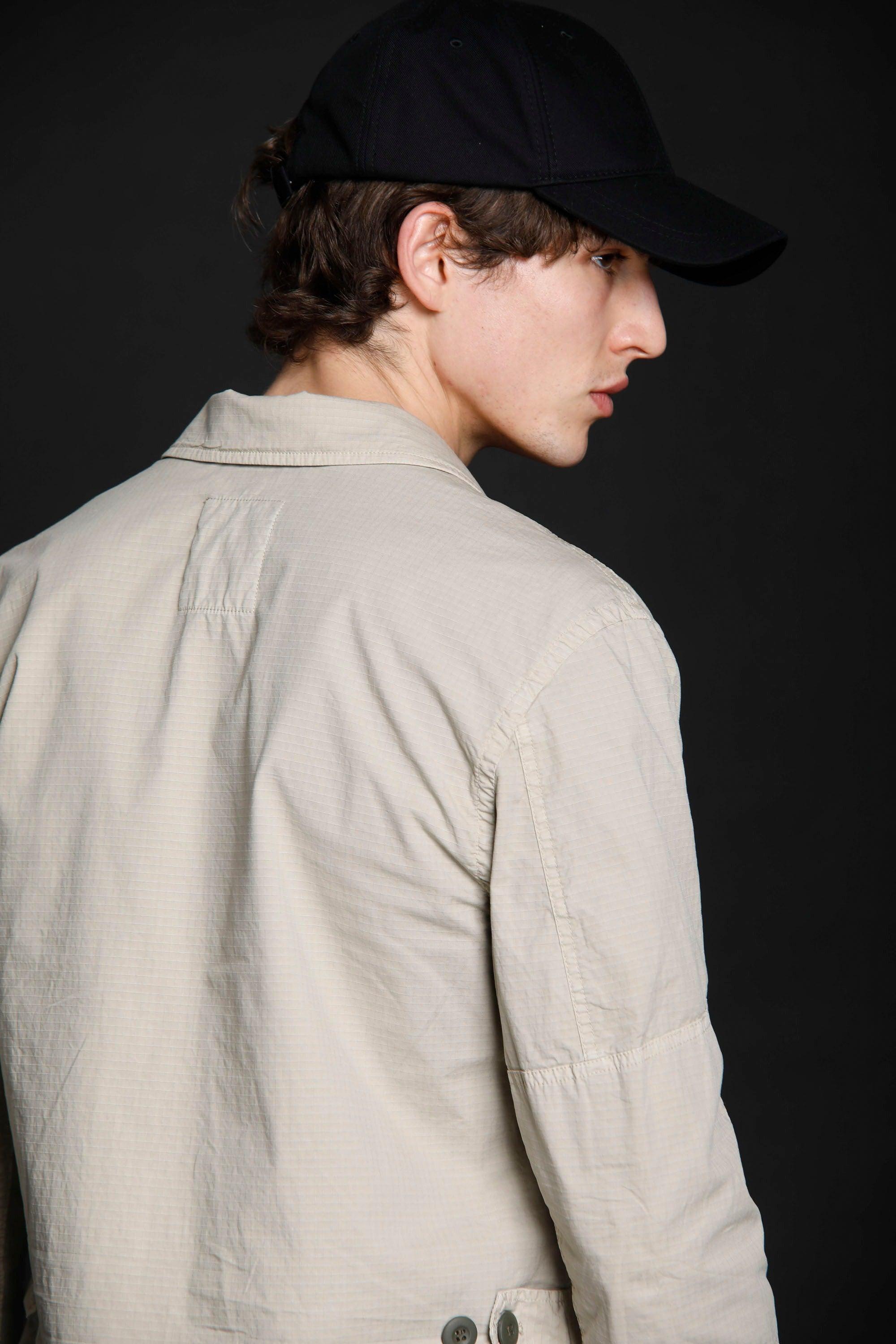 Flyshirt giacca camicia da uomo Logo edition in ripstop stretch - Mason's 