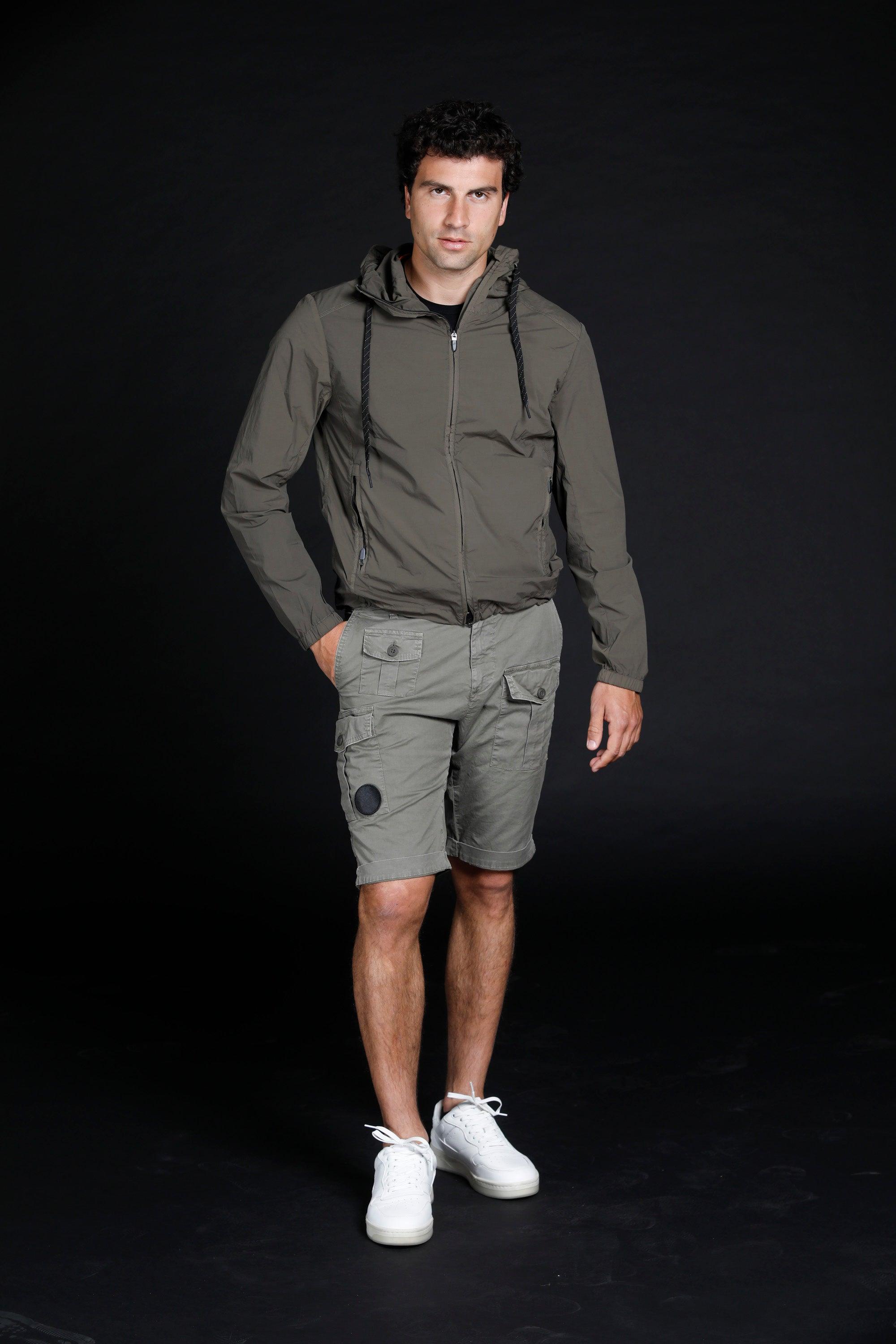 King Athleisure felpa uomo in nylon strech Logo edition con cappuccio e zip ① - Mason's